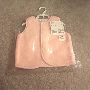 Uniqlo Baby Fluffy Pink Reversible Vest